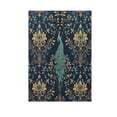thumbnail image 6 of Yayeee Garden Flag 28"x40" Double Sided Outdoor Yard Lawn Holiday Decorations, Navy Blue Peacock Pattern, 6 of 6