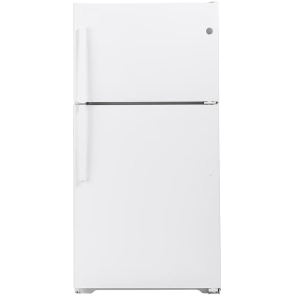 Ge Gte22jtnr 33" Wide 21.9 Cu. Ft. Energy Star Rated Top Mount Refrigerator - White