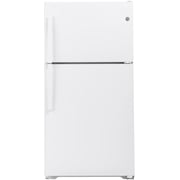 Ge Gte22jtnr 33" Wide 21.9 Cu. Ft. Energy Star Rated Top Mount Refrigerator - White