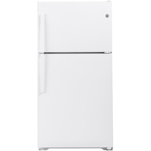 GE GTE22JTNRWW 33"" Energy Star Top Freezer Refrigerator with 21.93 cu
