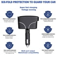 thumbnail image 3 of sweethay ABS Protección contra sobrecarga USB Car para carga segura Rotación de 90 ° Encendedor de cigarrillos liviano Paneles de instrumentos para automóviles, 3 of 6