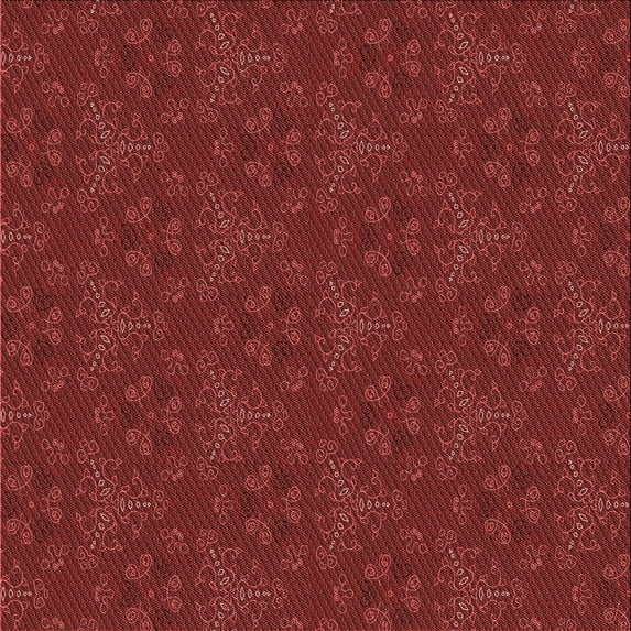 Ahgly Company Machine Washable Indoor Square Transitional Cranberry Red Area Rugs, 7' Square