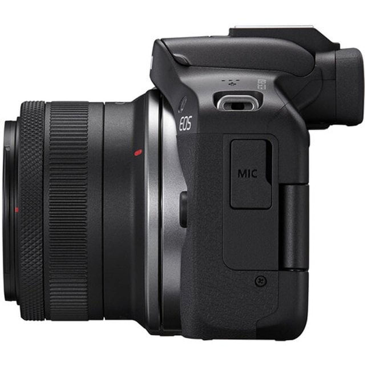 Pixibytes EOS R50 24.2 MP APS-C CMOS Sensor Mirrorless Camera with Bundle with 2x SanDisk 64GB Ultra SDHC Memory Card, Black, 1