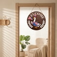thumbnail image 4 of 25PCS 11.8in Patriotic Goose Welcome Door Sign with Magnetic Accessories, Wooden Round Hanging Decor for Independence Day, 4 of 8