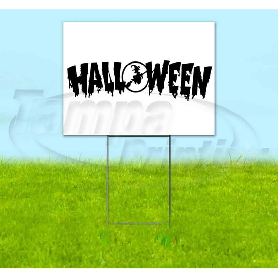 Halloween V1 (18" x 24") Yard Sign, Includes Metal Step Stake