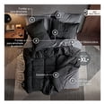 thumbnail image 3 of Set Edredón King Size Xl + Funda De Almohada + Sábanas 7 Pzas Real Textil Nego - Gris, 3 of 8
