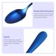 thumbnail image 3 of Juego de 4 Cucharas de acero inoxidable Unique Bargains 7.5 pulgadas azul, 3 of 7