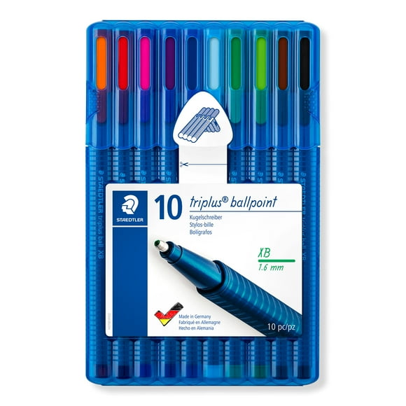 Bolígrafo STAEDTLER 437 XBSB10 Triplus XB Paquete de 10