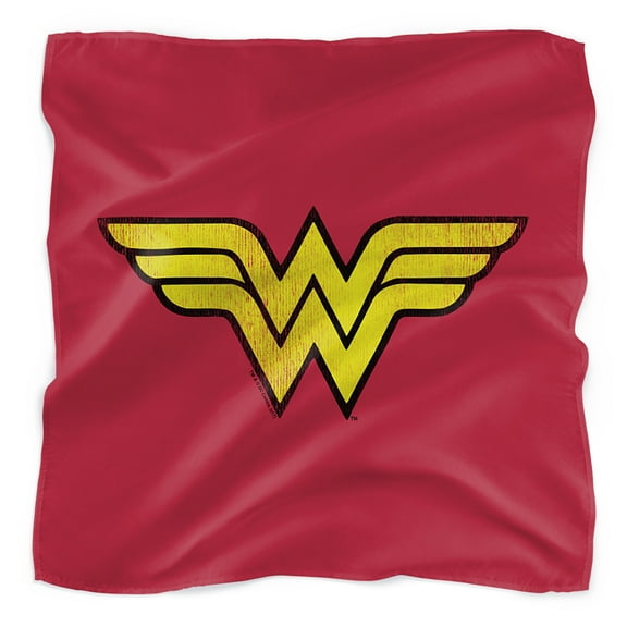 Wonder Woman Distressed Logo Bandana (21 in x 21 in)