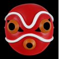 thumbnail image 2 of The Ghost San Cosplay Mask Full Size Halloween Party Costume Props Resin, 2 of 5