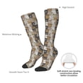 thumbnail image 6 of Fotbe Cartoon Bear print Women's Men's Novelty Crew Socks Cotton Socks Knee High Socks for Walking,Running,Nurses,Pregnancy, 6 of 8