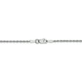 thumbnail image 3 of Leslie's 14K White Gold 1.5mm Diamond-Cut Rope Chain (Weight: 1.88 Grams, Length: 8 Inches), 3 of 4