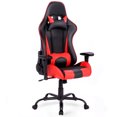 thumbnail image 1 of Costway Racing Style High Back Gaming Office Chair w/ Lumbar Support & Headrest Red, 1 of 10