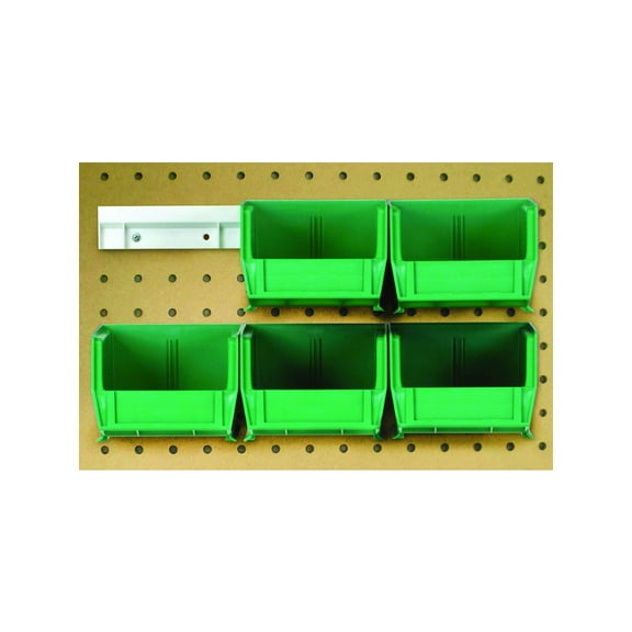 Quantum Storage Systems Shelf Bin Pack in Polypropylene Material, Green Color