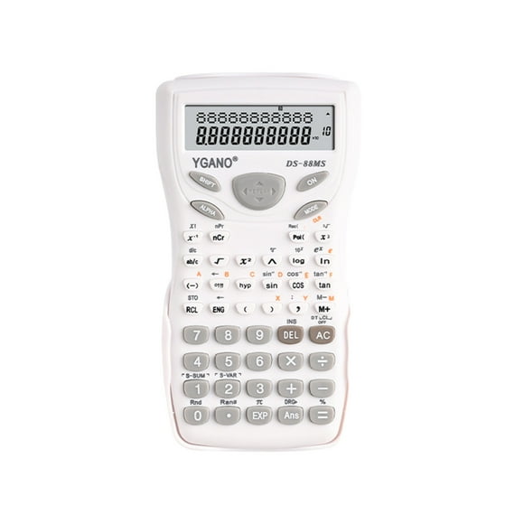 Student Function Multifunctional Exam Scientific Calculator with Color Line Display for Up and Down Calculation