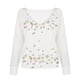 thumbnail image 5 of Puntoco Blusa suelta con cuello en V y manga larga con estampado de patchwork para mujer Puntoco Puntoco-2153, 5 of 7