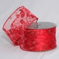 thumbnail image 2 of The Ribbon People Sheer Red Love Glittered Hearts Wired Craft Ribbon 2.5" x 27 Yards, 2 of 2