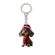 thumbnail image 1 of Sombrero de Navidad para Perros Sombrero de Navidad Hot Dog Llavero Acrílico, 1 of 6