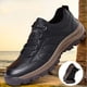 thumbnail image 1 of Zapatos de PU de gran tamaño para hombre, zapatos de senderismo, zapatillas casuales, zapatos de moda con cordones de estilo británico, zapatos de hombre de moda, 1 of 5