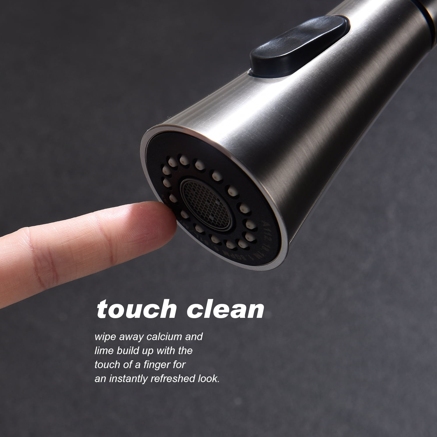 Izzovium Kitchen Faucet with Pull Out Sprayer, High Arc 360° Rotating Stainless Steel Faucet in Brushed Nickel, Single Lever for Easy Temperature Control, 24.8in Length