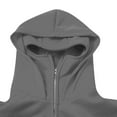 thumbnail image 5 of Boys Girls Balaclava Hooded Sweatshirt Full Zip Double Layer Hoodies Jacket Lightweight Warm Oversized Coat Trendy Outerwear, 5 of 9