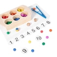 thumbnail image 1 of de de 60 Montessori, clasificación , clasificación, aprendizaje educativo, desarrollo, habilidad , juguetes Sunnimix tarjeta de juego de clasificación de color, 1 of 8