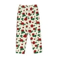 thumbnail image 4 of Goofa Rose Flowers Printed Soft Pajama Pants for Women, Wide Leg Comfy Casual Lounge Yoga Pants-Small, 4 of 9