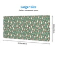 thumbnail image 4 of Disketp Gaming Mouse Pad Mushrooms Gnome Pattern Large Mouse Mat Long Extended Desk Pad Non-Slip Rubber Mice Pads Stitched Edges Thin Pad (11.8x31.5 Inch), 4 of 8