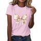 thumbnail image 2 of Blusas de Manga Corta para las Mujeres Divertida Impresión Cuello Redondo Camiseta Vintage, Blusas de Primavera para las Mujeres, 2 of 4