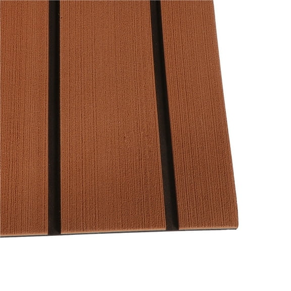 Toolven Self-Adhesive EVA Foam Marine Flooring Mat, Retro Wooden Pattern, Anti-Slip and Tear-Resistant, Sound-Insulating, Ideal for Boats, RVs, and Outdoor Flooring