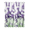 thumbnail image 2 of nqOlkjepod Outdoor Curtains for Patio Waterproof, Botanical Lavender Outdoor Privacy Panels Grommet, Spring Budding Flowers Florals Blackout Outside Curtains for Porch/Cabana 54"x108", 2 Panels, 2 of 8