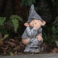 thumbnail image 4 of Funny Gnome Pooping Miniature Statue - Lifelike Resin Dwarf Figurine for Wacky Garden Decor & Unique Gift Idea, 4 of 5