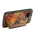 thumbnail image 3 of for Google Pixel 7a Luxury Premium PU Leather + TPU Case with 3 Card Slots, Kickstand Back Case Floral Pattern Skin-Friendly Shock-resistance Cover for Google Pixel 7a, Autumn, 3 of 6