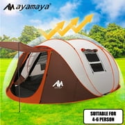 AYAMAYA Pop Up Tent, Double Layer 6 Person Camping Tent with Vestibule, Durable PU 3000 Waterproof Instant Pop-up Tent, Easy Setup Popup Tent for Camping Backpacking 2/3/4/5/6 Person Man