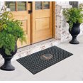 thumbnail image 5 of A1HC 100% Pure Rubber Monogrammed Front Door Mat 24"x39”, Non-Slip, Thin Profile Heavy Duty Doormat, Indoor/ Outdoor Use, High Traffic Areas, Long Lasting, 5 of 6