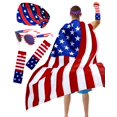 thumbnail image 1 of Capa Patriótica con Bandera Americana para el 4 de Julio, 1 of 7