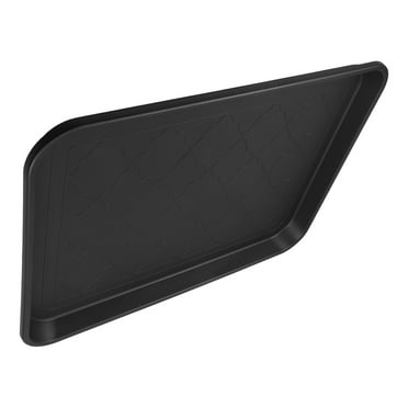 OUNONA Boot Tray For Entryway Indoor Heavy Duty Shoe Mat Tray Waterproof Shoe Tray Outdoor Multi-Purpose Tray For Boots Shoes Garden Pets Black