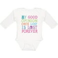 thumbnail image 3 of Inktastic Jane Austen Good Opinion Quote Girls Long Sleeve Baby Bodysuit, 3 of 5