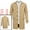Khaki, variant on Men's Trench Coat Lightweight Single Breasted Jacket Overcoat S Burgundy