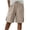 Khaki, variant on MAIHAN Womens Bermuda Shorts Summer Casual Wide Leg Knee Length High Waisted Cotton Long Shorts with Pockets Beach Outfits(Khaki,XXXXL)