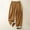 Khaki, variant on BRGZLK Women Linen Pants Fashion Summer Solid Color Cotton Linen Retro Loose Lightweight Straight Beachwear Casual Nine Points Pants with Pockets Coffee L