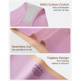 thumbnail image 6 of INNERSY Seamless Cotton Underwear for Women Semi Coverage Bikini Hipster Panties 3 Pack(S,Light), 6 of 8