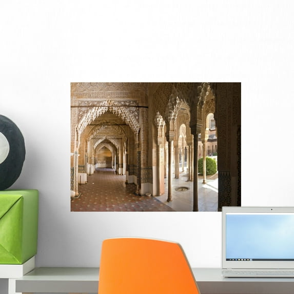 Hall Alhambra Wall Mural by Wallmonkeys Peel and Stick Graphic (18 in W x 14 in H) WM26063