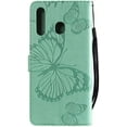 thumbnail image 3 of for Samsung Galaxy A30 Case, Galaxy A20 Case PU Leather Butterfly Embossing Flip Wallet Cover Fold Stand Smartphone Phone Case for Samsung Galaxy A30 / A20 Butterfly Green KT, 3 of 12