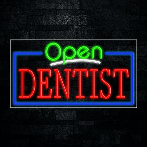Dentist LED Neon Sign 33"L x 18"H #35493