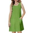thumbnail image 2 of Wangkekeji Girl's Summer Boho Tie Shoulder Midi Tiered Dresses With Pockets Girls Bridesmaid Dresses, 2 of 6