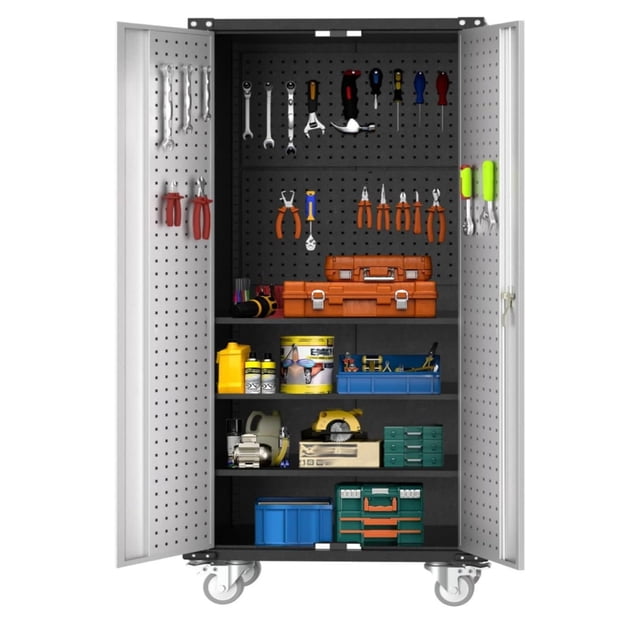 EastVita Armoire à Outils Roulante en Acier de 72 Pouces avec Serrure Armoire de Rangement de Garage Robuste