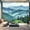 Color9, variant on Peel and Stick Wallpaper Canvas Abstract Mountain Nature Green Landscape Mountain Scene Mountain Modern Art Wall Mural Decor Self Adhesive and Removable 69in x 98in