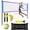 Blue, variant on FITPLAY Volleyball Net Set with Adjustable Poles, Portable Outdoor Durable Net, Soft PU Volleyball & Pump, Carry Bag for Backyard Beach