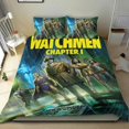 thumbnail image 1 of Watchman Conjunto de sábanas temático, trío de piezas, cómodo y amigable con la piel, diseño único, regalo de decoración para el hogar para familiares, amigos y fans,135cm *200cm, 1 of 6